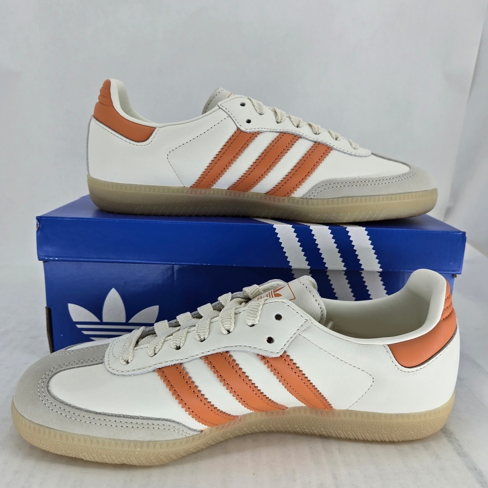 Adidas Samba OG W Off White Dusty Orange Gum IH9057 Womens 6.5 New - Picture 3 of 14